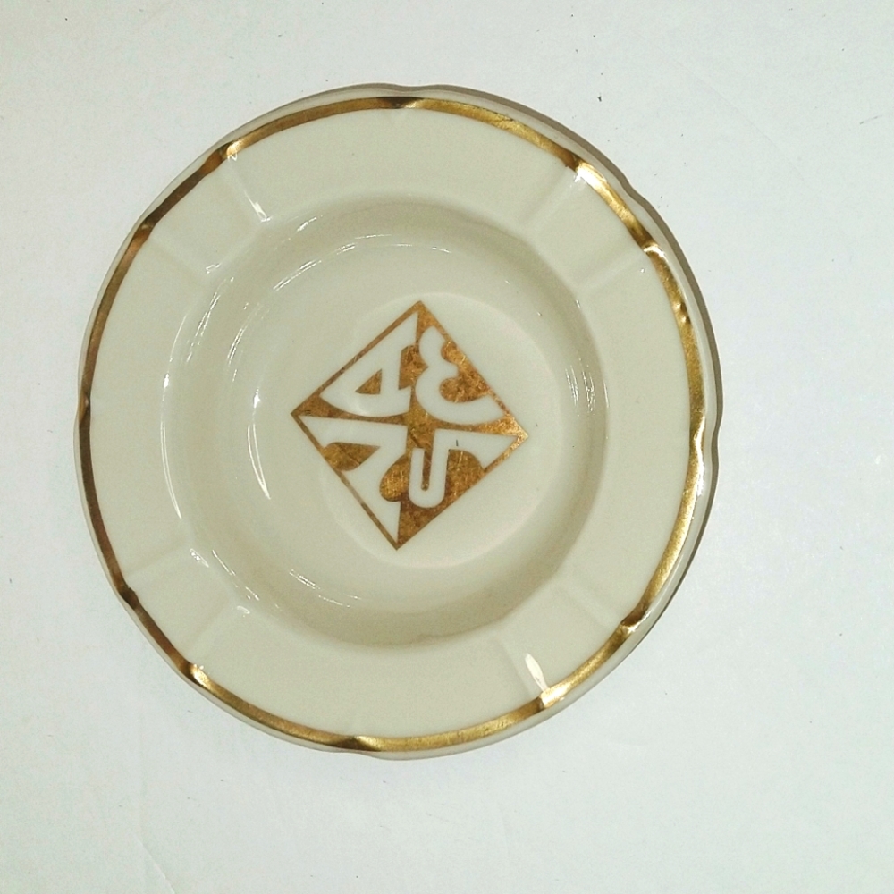 Holland America Cruise Line Porcelain Ashtray NASM Vintage